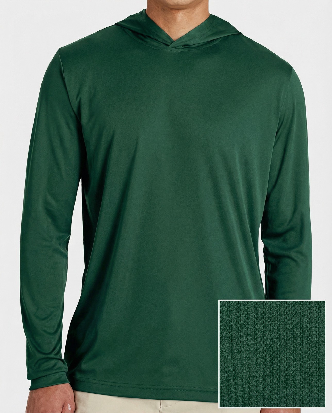 Men’s Quick Dry Performance Hooded Long Sleeve – Dry Fit Athletic Shirt gallery