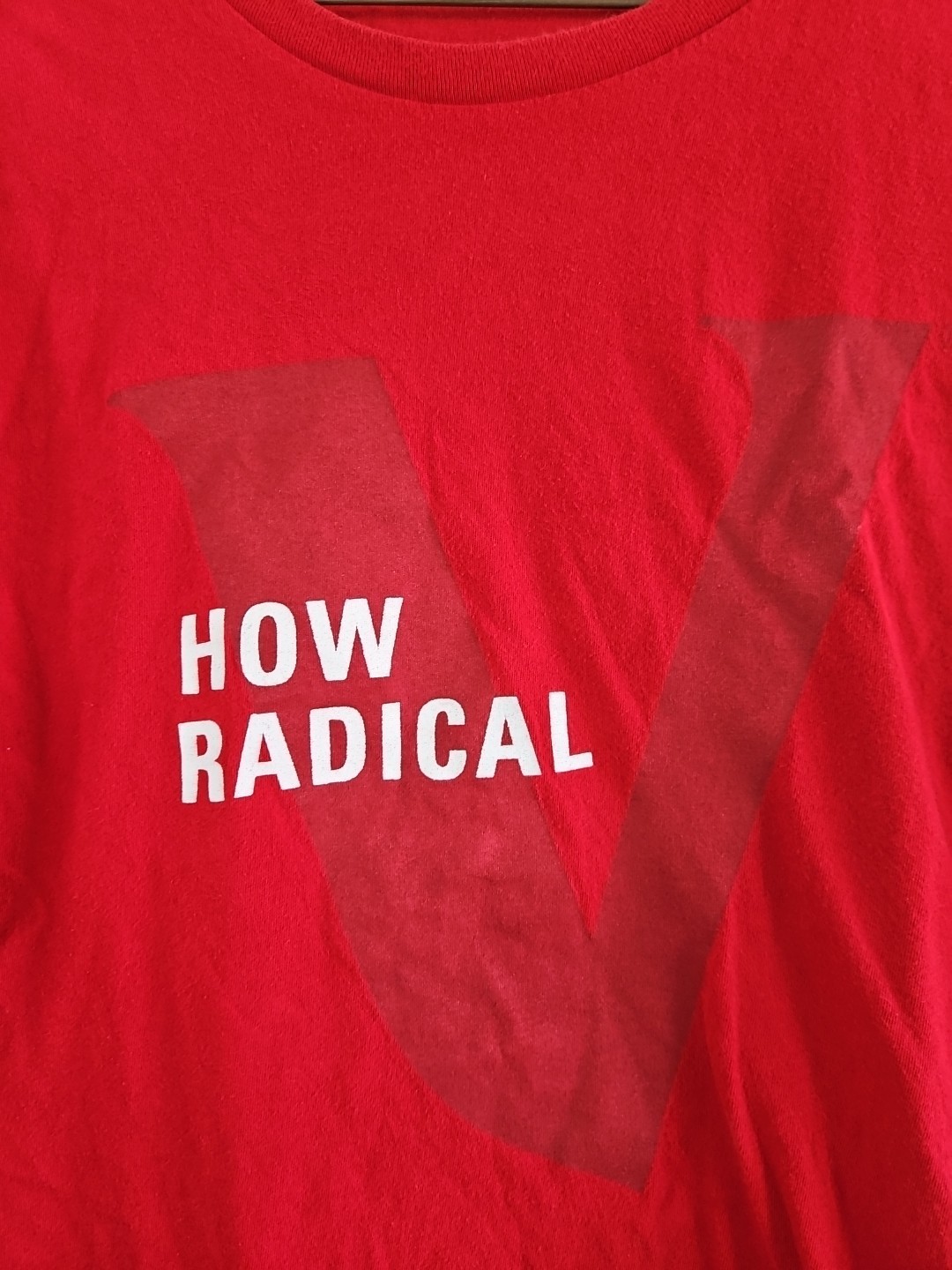 Vanguard "How Radical" T-Shirt, Investing/Finance, Red, Men's XL gallery