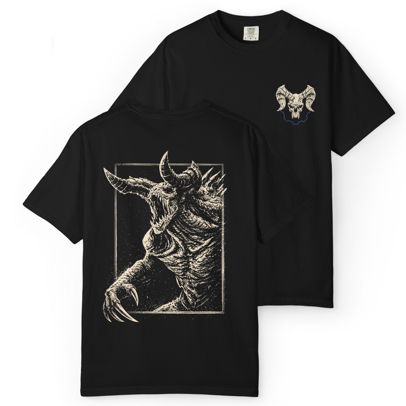 ATOMIC CLAW Double Sided Tee Graphic Streetwear Vintage Print Shirt