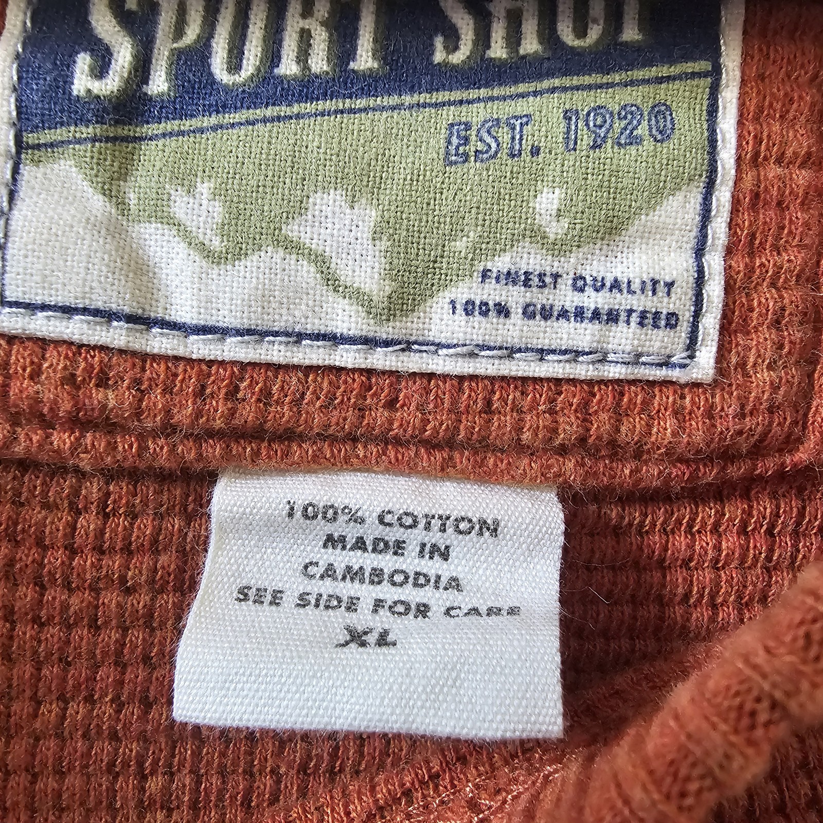 Vintage Eddie Bauer Sportshop Men's XL Legend Wash Long Sleeve Waffle gallery