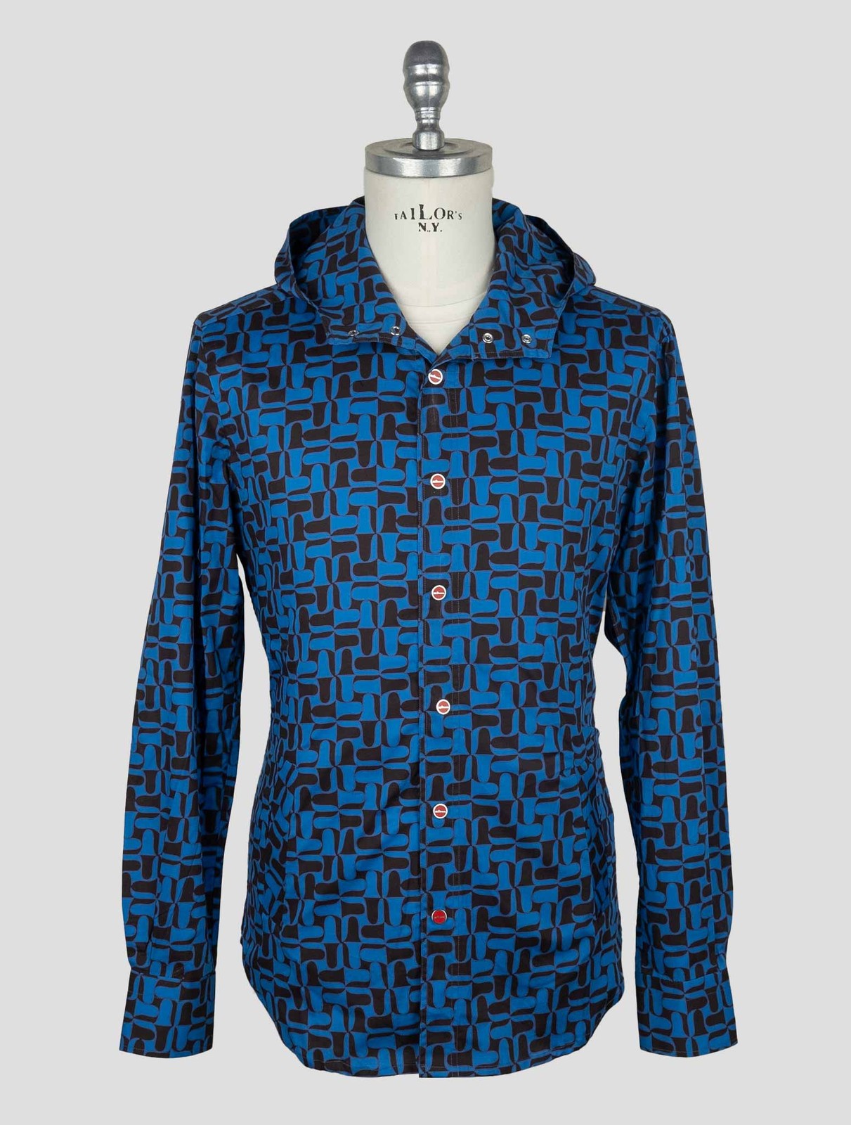 NEW KITON BLUE COTTON EA SHIRT MARIANO EU 56 - US 46 - 2XL KME42 gallery
