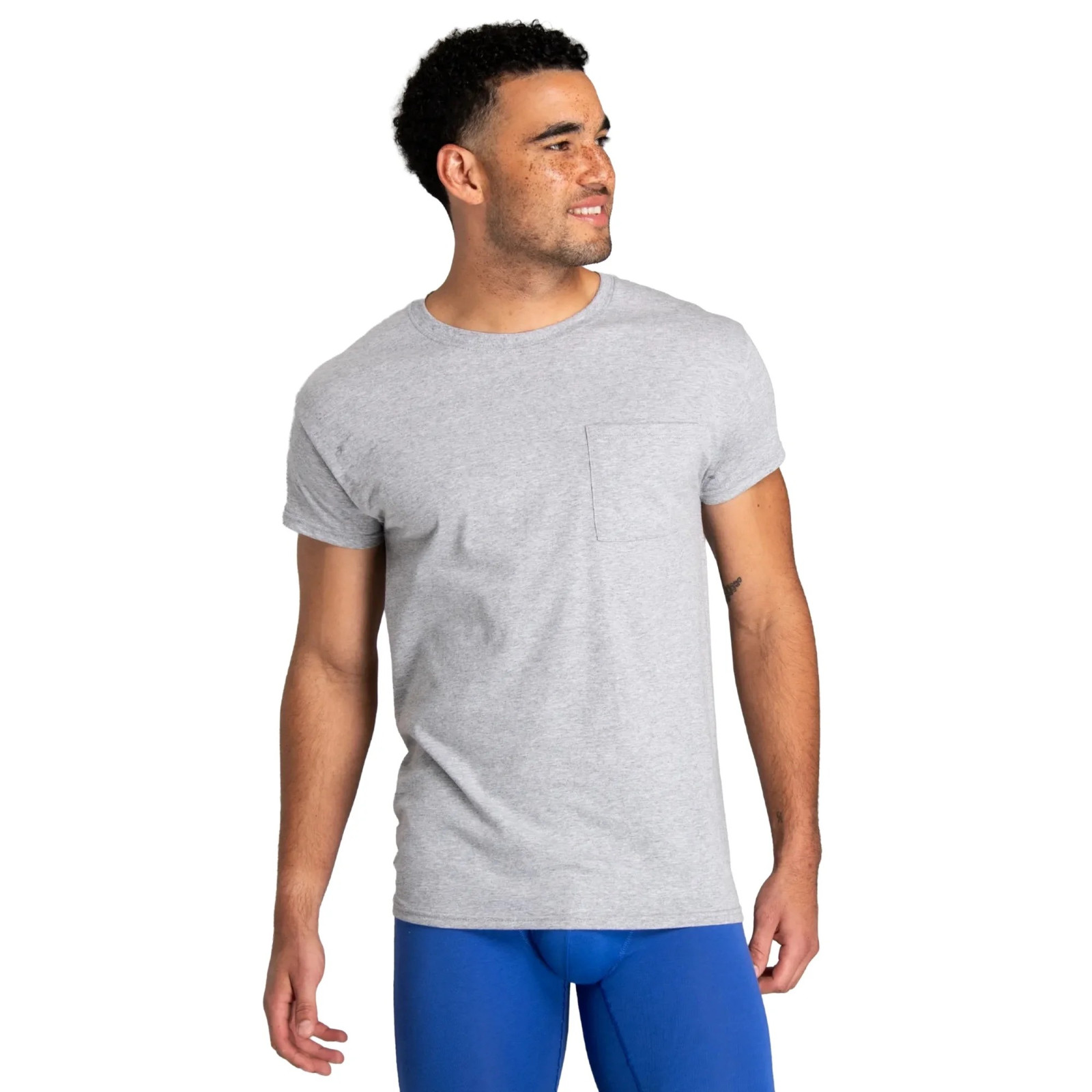 Fruit of the Loom 6-Pack Pocket Tee Men's T-Shirt Soft and Breathable Assorted gallery