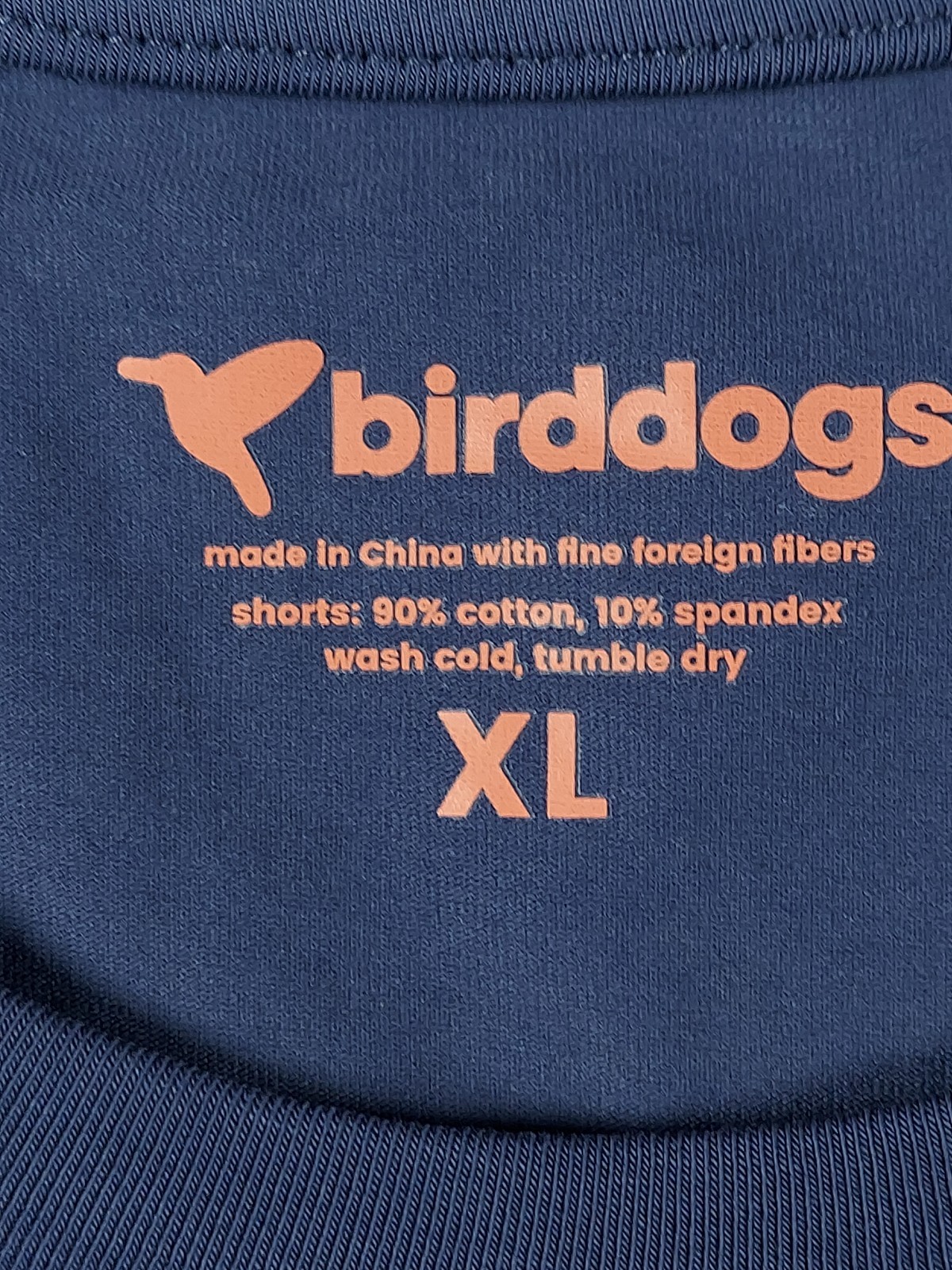 Birddogs Shirt Mens XL Blue Tagless Stretch Logo Cotton Spandex Crewneck Tee EUC gallery