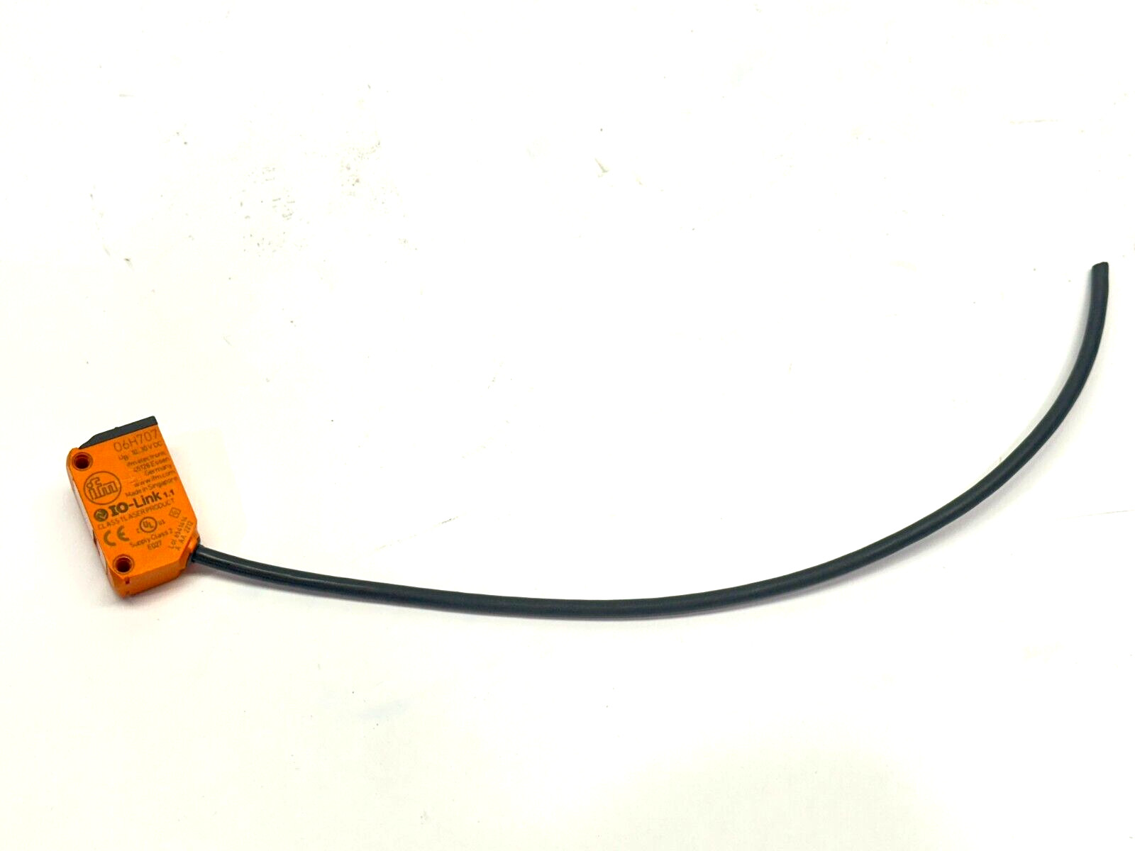 Ifm O6H707 Diffuse Sensor with Background Suppression O6HLFPKG/0,30m/US CUT END