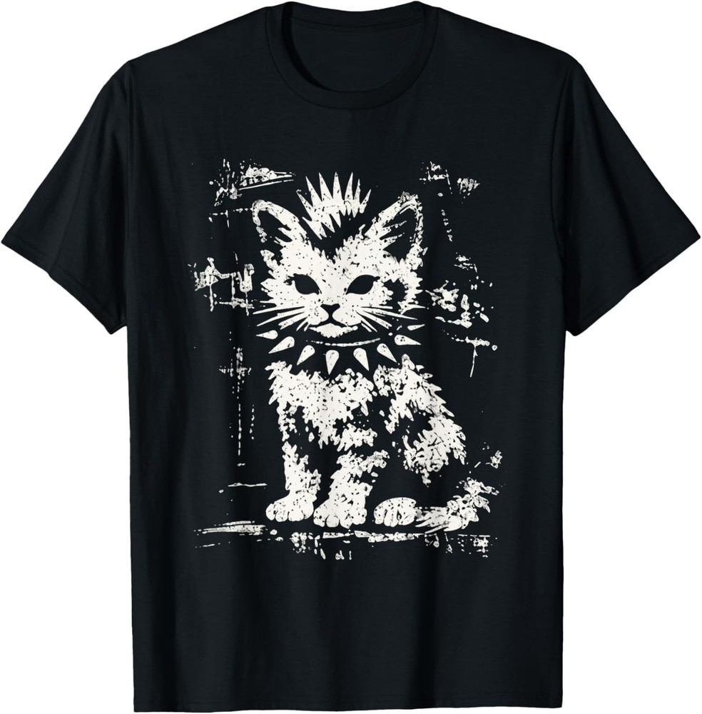 Punk Cat Grunge Rebel Cat Alternative Style T-Shirt unisex T-Shirt