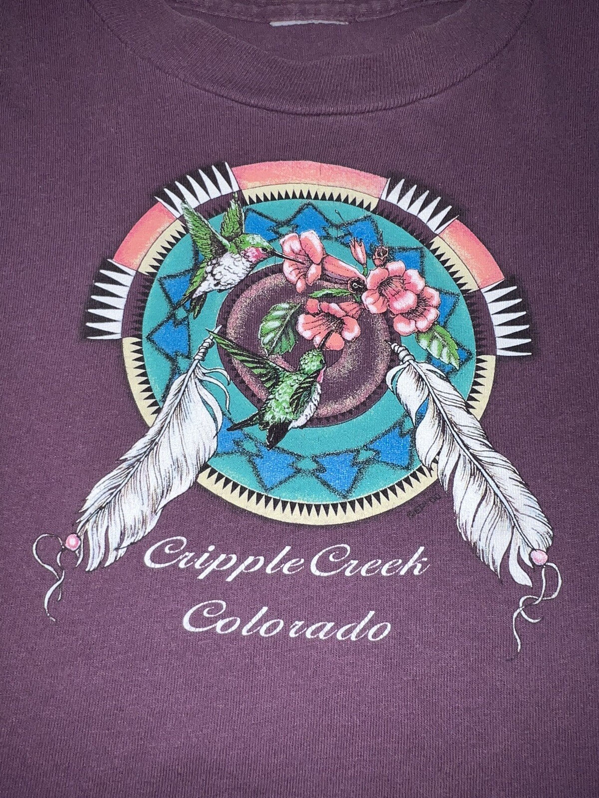 Cripple Creek, CO T-shirt SEE MEASUREMENTS Single Stitch Dreamcatcher Purple VTG gallery