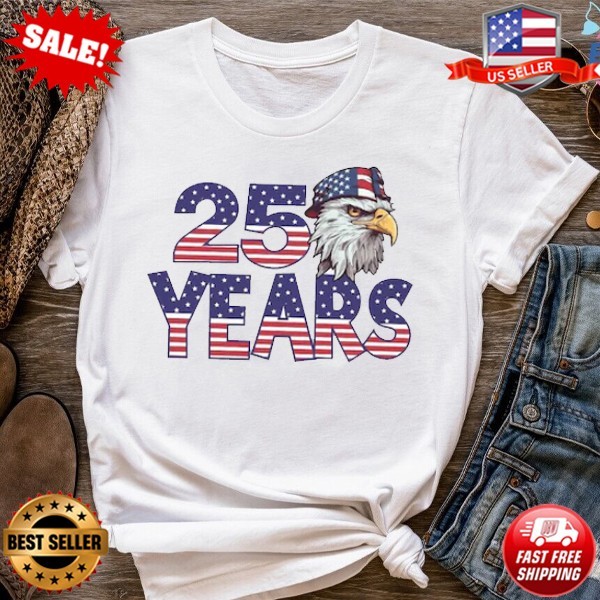 Retro Eagle USA 250 Years 4th of July 1776-2026 Patriotic Gift T-Shirt | S-5XL