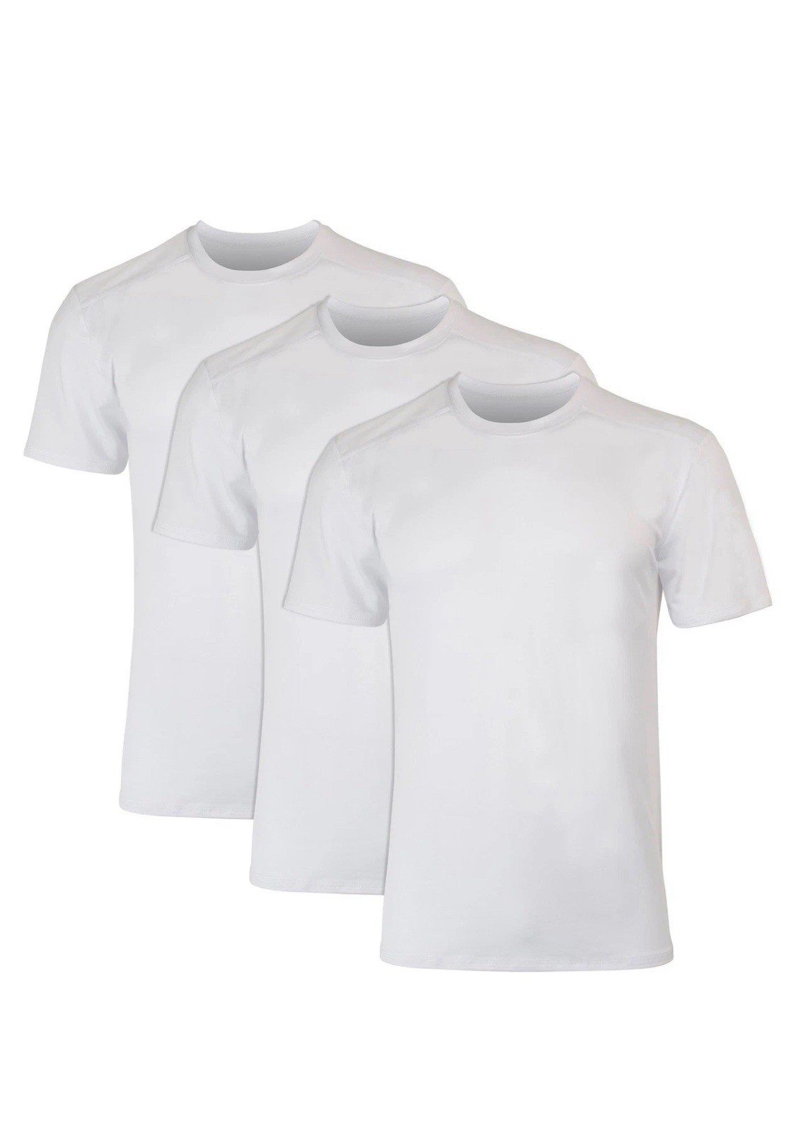 Hanes Men’s X-Temp Mesh Back T-Shirt 3-Pack | Moisture-Wicking, BreathableWhite gallery