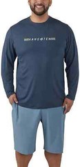 Hang Ten Men’s XL Rash guards – Switchfoot Long Sleeve Sun Tee Shirt UPF 50+ NWT