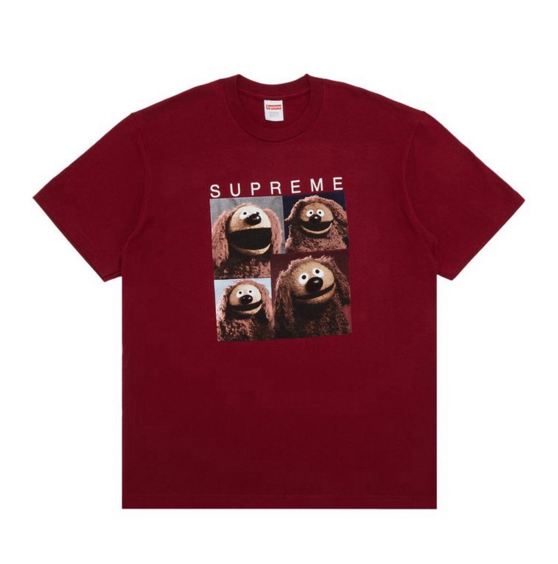 Supreme Rolf Tee All Cotton T-Shirt in Cardinal SS24 Men’s Size 2XL Muppets NWT gallery