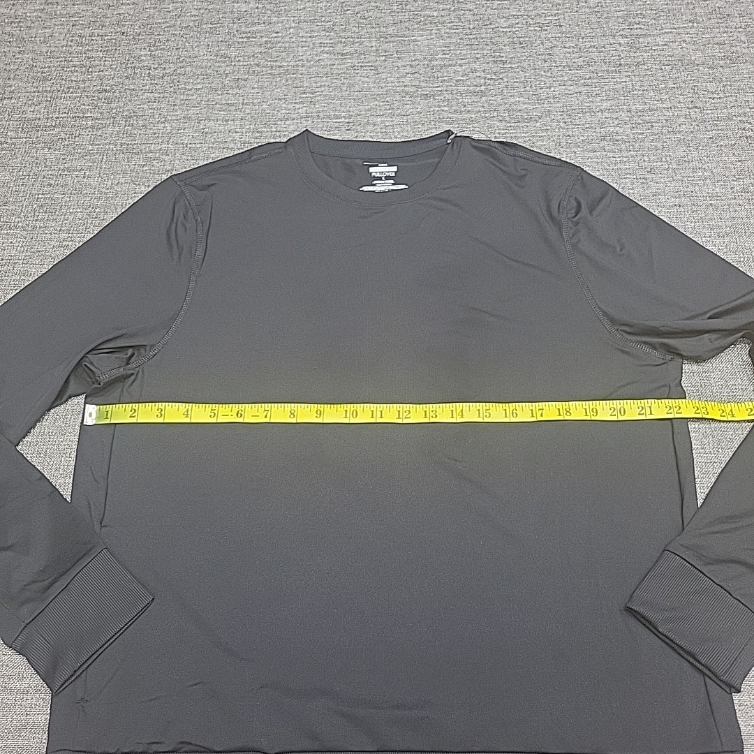 Members Mark Mens Top Large Size Black Long Sleeves Pullover w Zip Pocket gallery