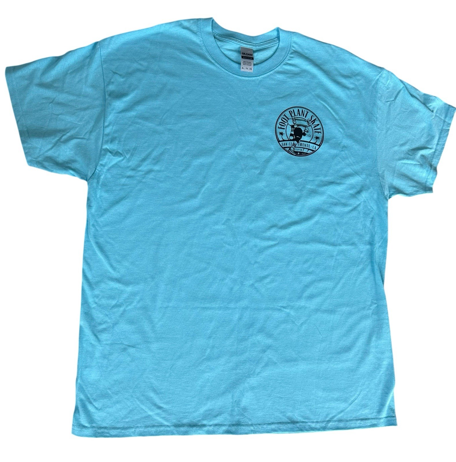 Blue Short Sleeve Shirt skateboard Foot Plant Skate California Extra Large Xl gallery
