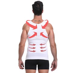 Mens Body Shaper Toning Vest Compression Shirt Tank Top Shapewear Slim Underwear