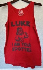 TeePublic Medium Luke I Am Your Spotter Darth Vader Weight lifting Star Wars USA