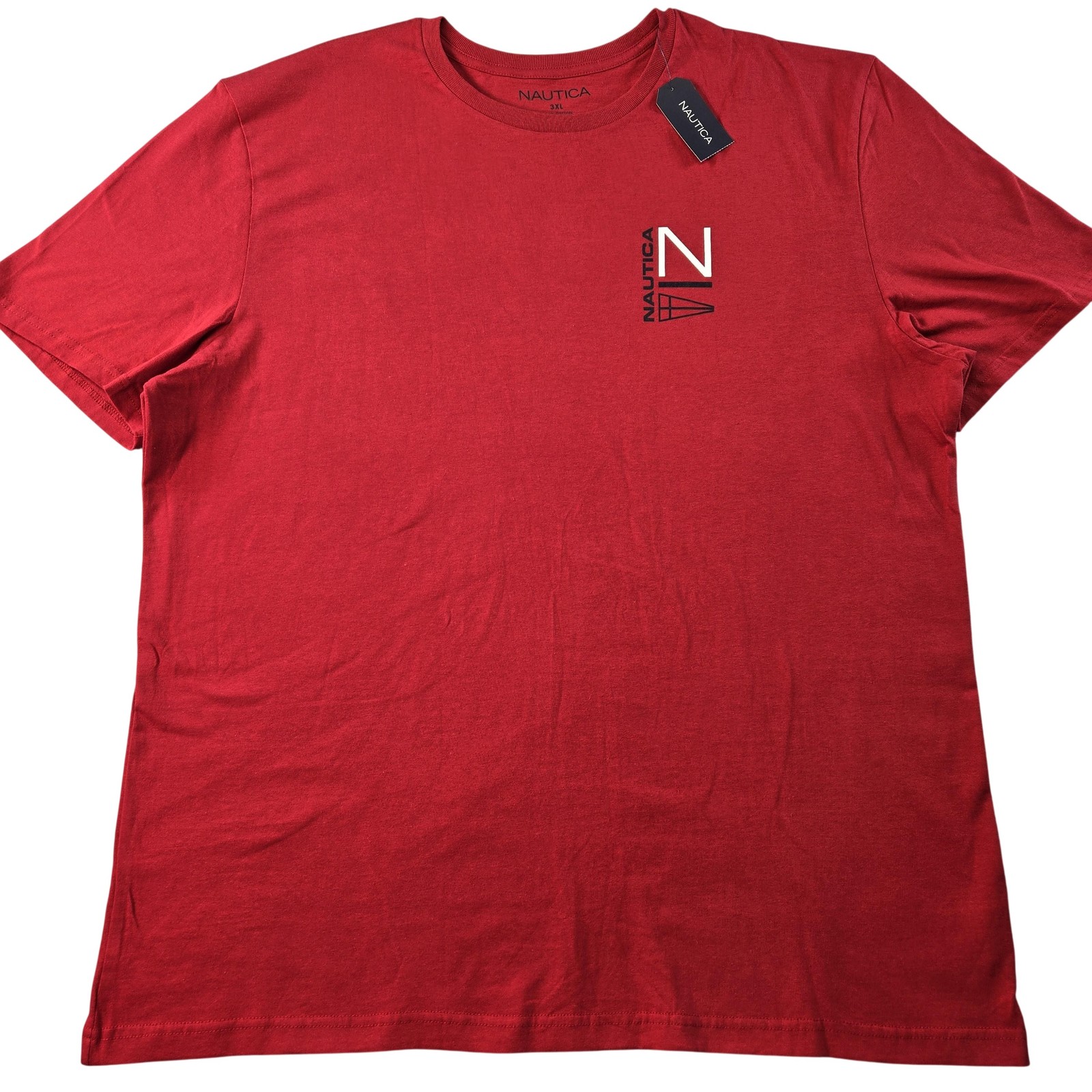 Nautica Shirt Mens 3XL Red NS83 Sailing Graphic Crewneck Cotton Jersey Tagless gallery