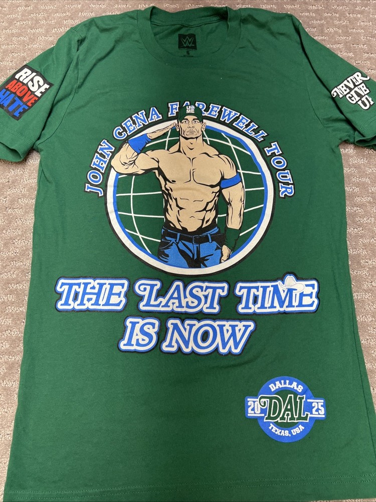 100% AUTHENTIC John Cena Farewell Tour 2025 Dallas Men’s T-shirt Small