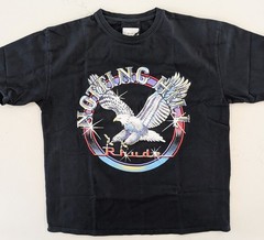 Rhude Notting Hill Eagle Tee M Vintage Black Boxy Fit Graphic T-Shirt Luxury