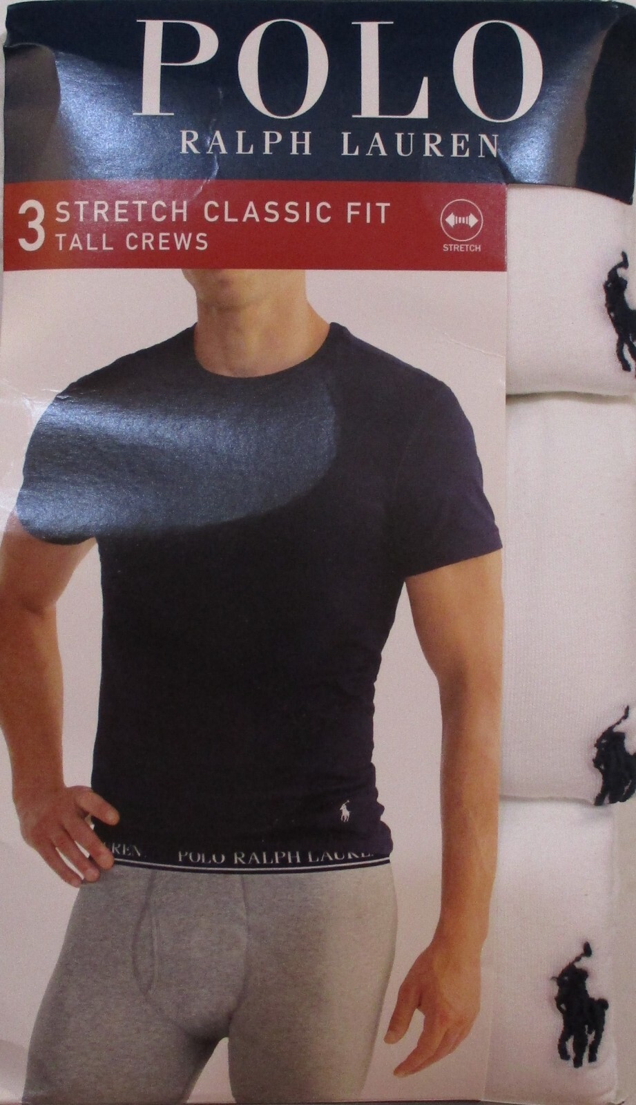 3 POLO RALPH LAUREN MENS 1XL TO 4XL BIG & TALL WHITE BLACK STRETCH CREW T-SHIRTS gallery