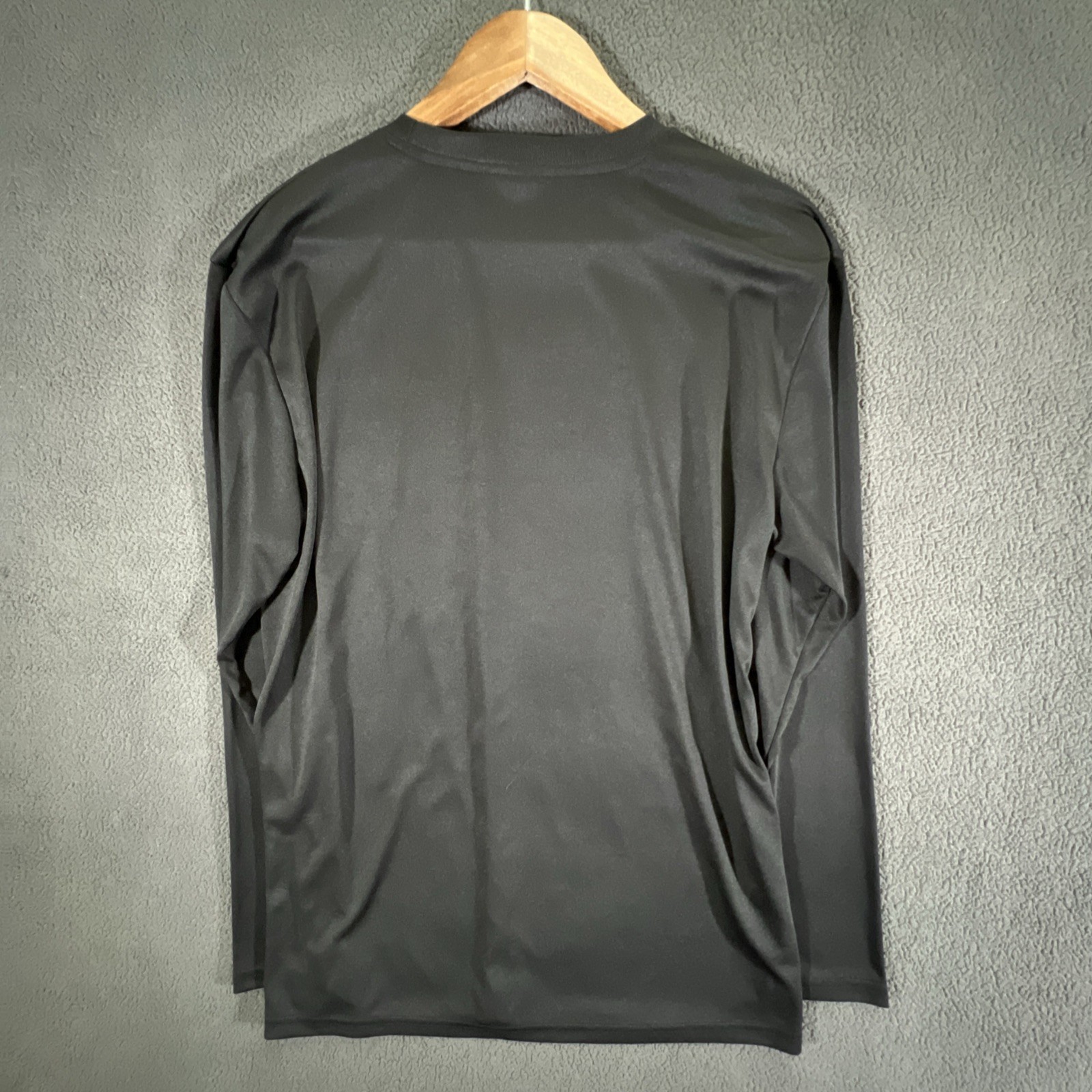 Land of the Free Home Brave Men's Size Large Black Long Sleeve Performance Shirt gallery