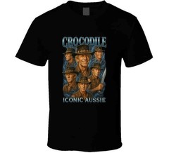 Crocodile Dundee Tribute Style Retro Funny Movie T Shirt