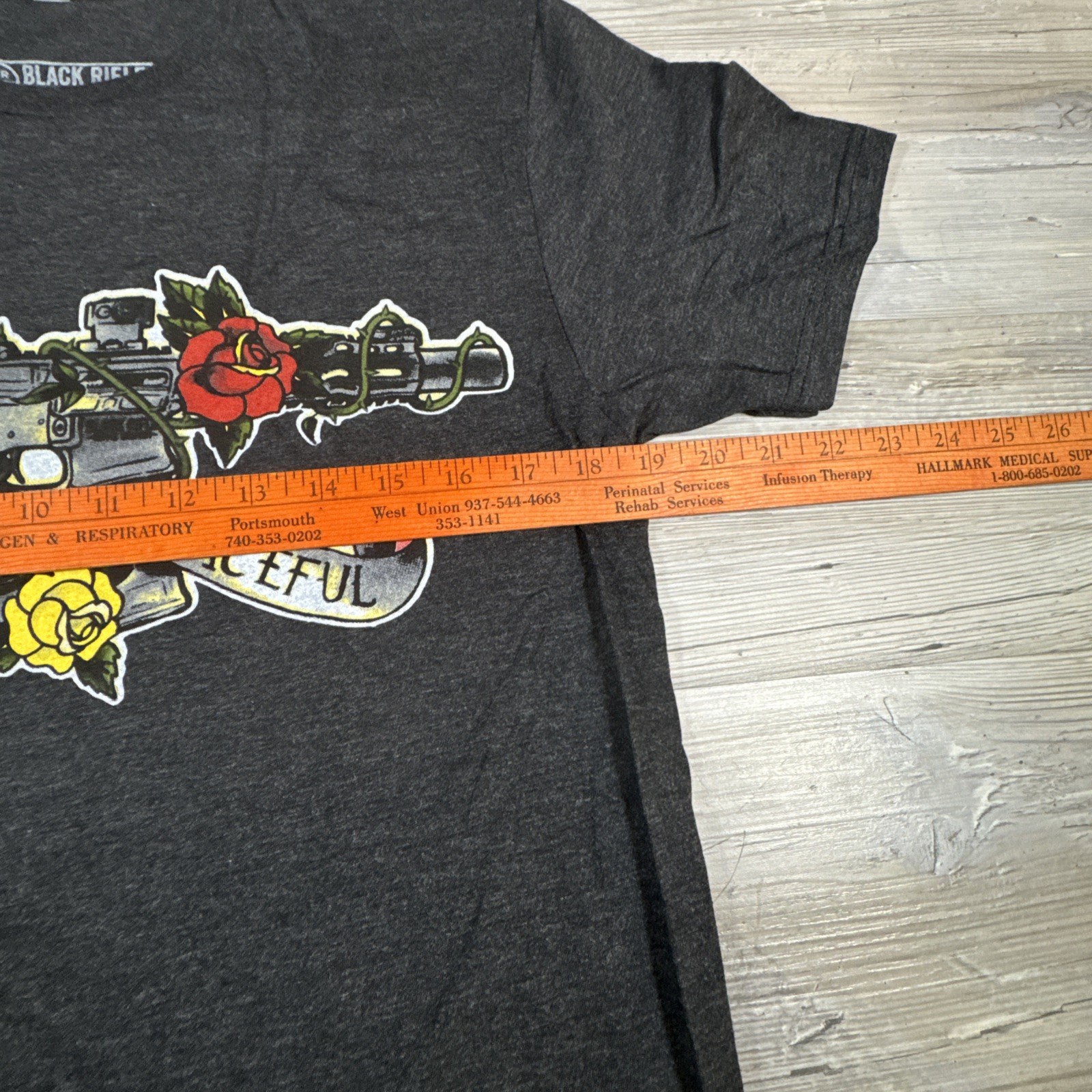 Black Rifle Coffee Mostly Peaceful T Shirt Mens Size Medium Black New gallery