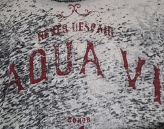 Aqua VI Never Despair Super Soft and Thin T-shirt, Men XL