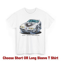 DigiRods Pontiac Trans Am 1979 10th Anniversary Model Cartoon Car T Shirt