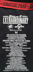 Universal Studios Men’s Medium T-Shirt E.T. Jaws Jurassic Park Black Overdye