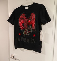 ETERNITY BC /AD Embellished Eagle Print T-Shirt