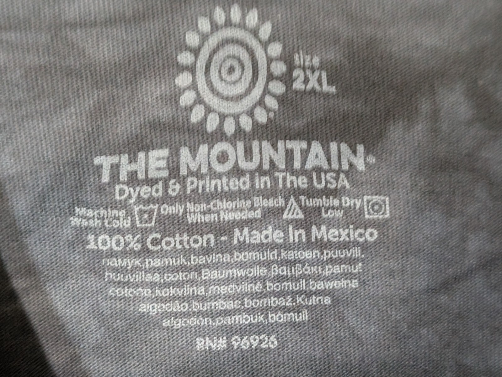 The Mountain Mens T-shirt Gray Forest Spirit Wolf New Logo 2XL #4384 NWOT gallery