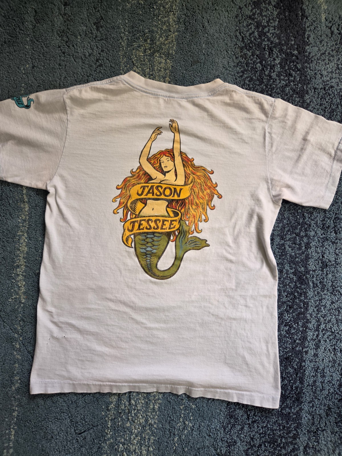 VTG 1989 Santa Cruz Mermaid Jason Jessee Skateboard T-Shirt Medium Skate RARE gallery