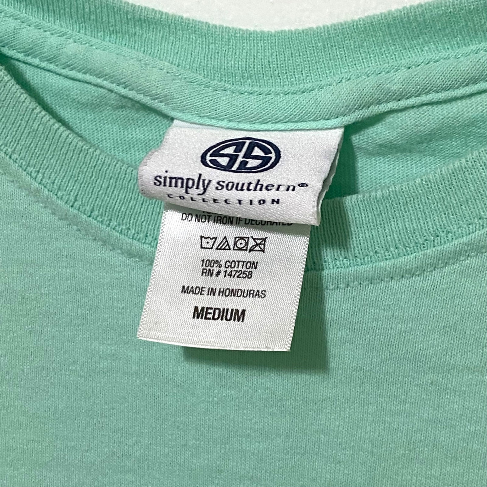 Simply Southern Mens Preppy T-Shirt M Minty Green Bow Ties Casual Coastal gallery