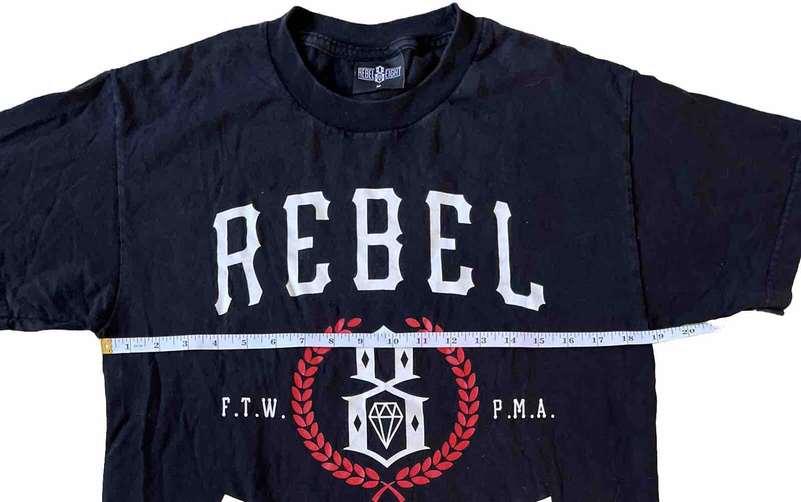 Rebel 8 Rebel Eight Laurels T-shirt Black