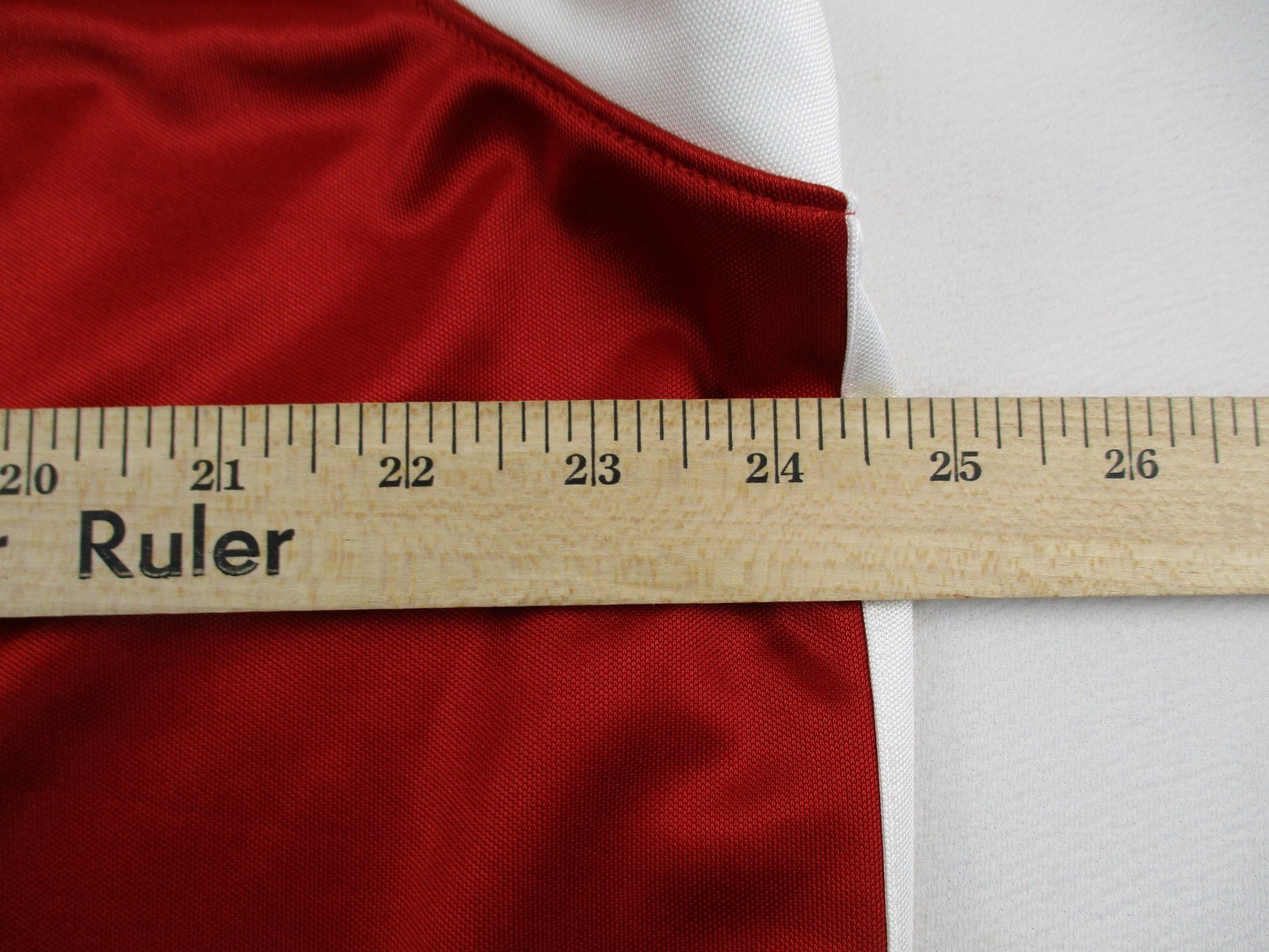 Vintage Air Jordan Shirt Mens XL Red Athletic Tank Top Y2K Baggy Satin Silky gallery