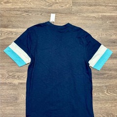 NWT Reverse Threads Blue Pocket Tee Colorblock Sleeve T-Shirt XL