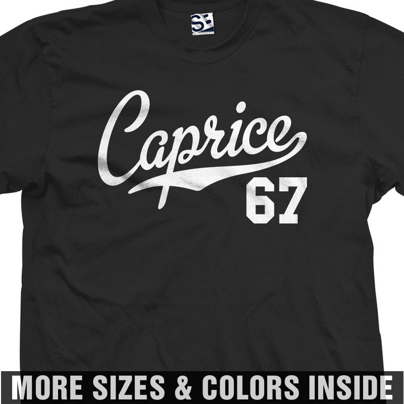 Caprice 67 Jersey T-Shirt | 1967 Classic Chevy Box Car Sports | Mens Tee Shirt