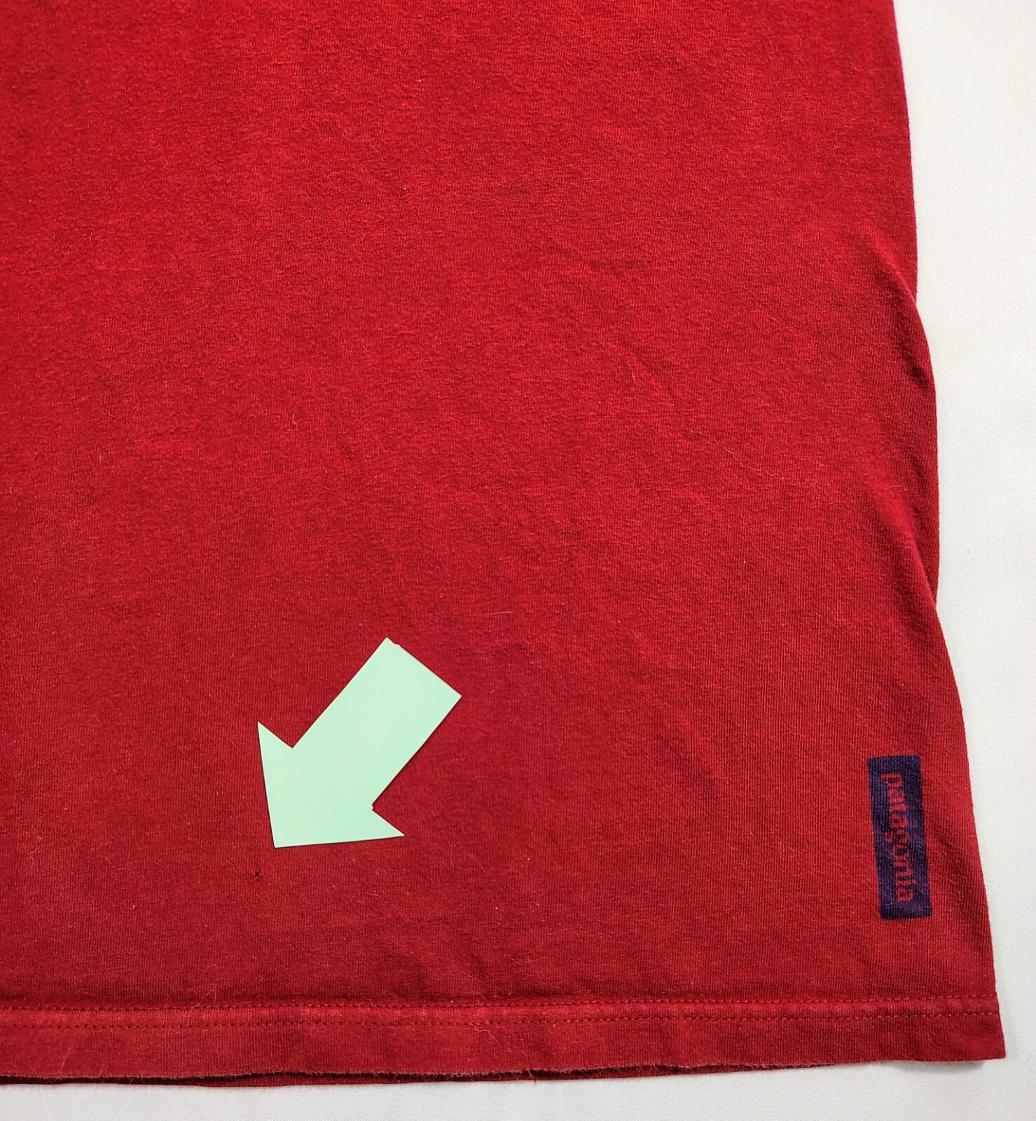 Patagonia T-Shirt Mens Size Large Red Live Simply Guitar Cotton gallery