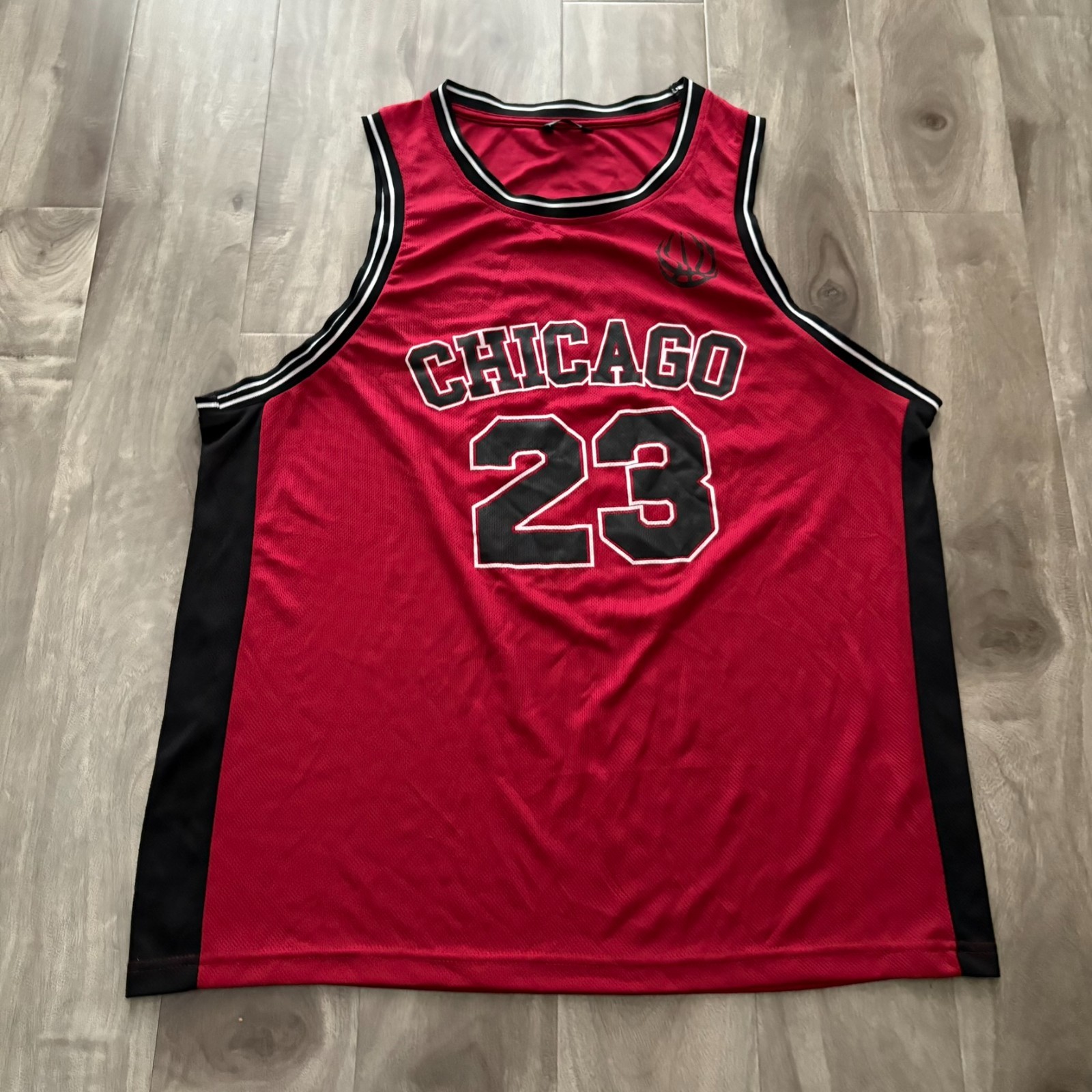 PEP&CO Chicago 23 Basketball Jersey Mens XL Red Black Michael Jordan Bulls