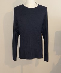 KUHL Engineered Krew Long Sleeve T-Shirt Men’s Blue Tapered Fit Size XL