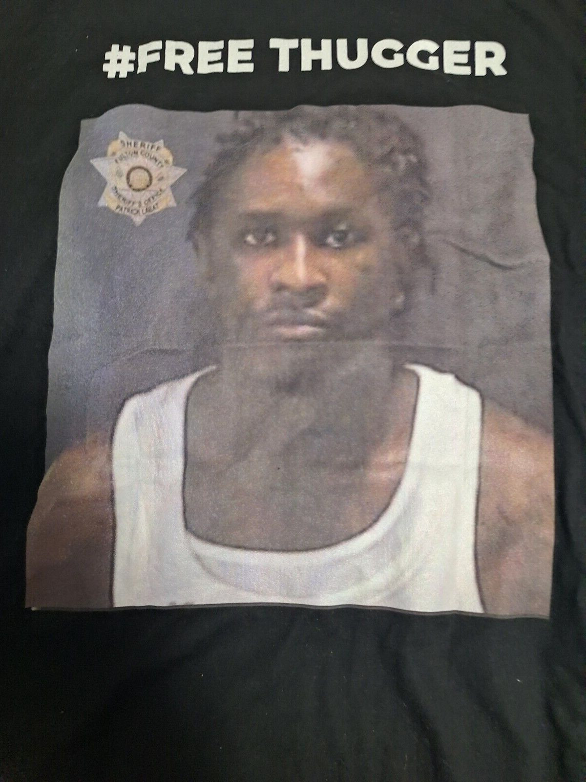 "# FREE THUGGER" Young Thug TeePublic T-Shirt USA Seller In Hand Size L - Mens gallery