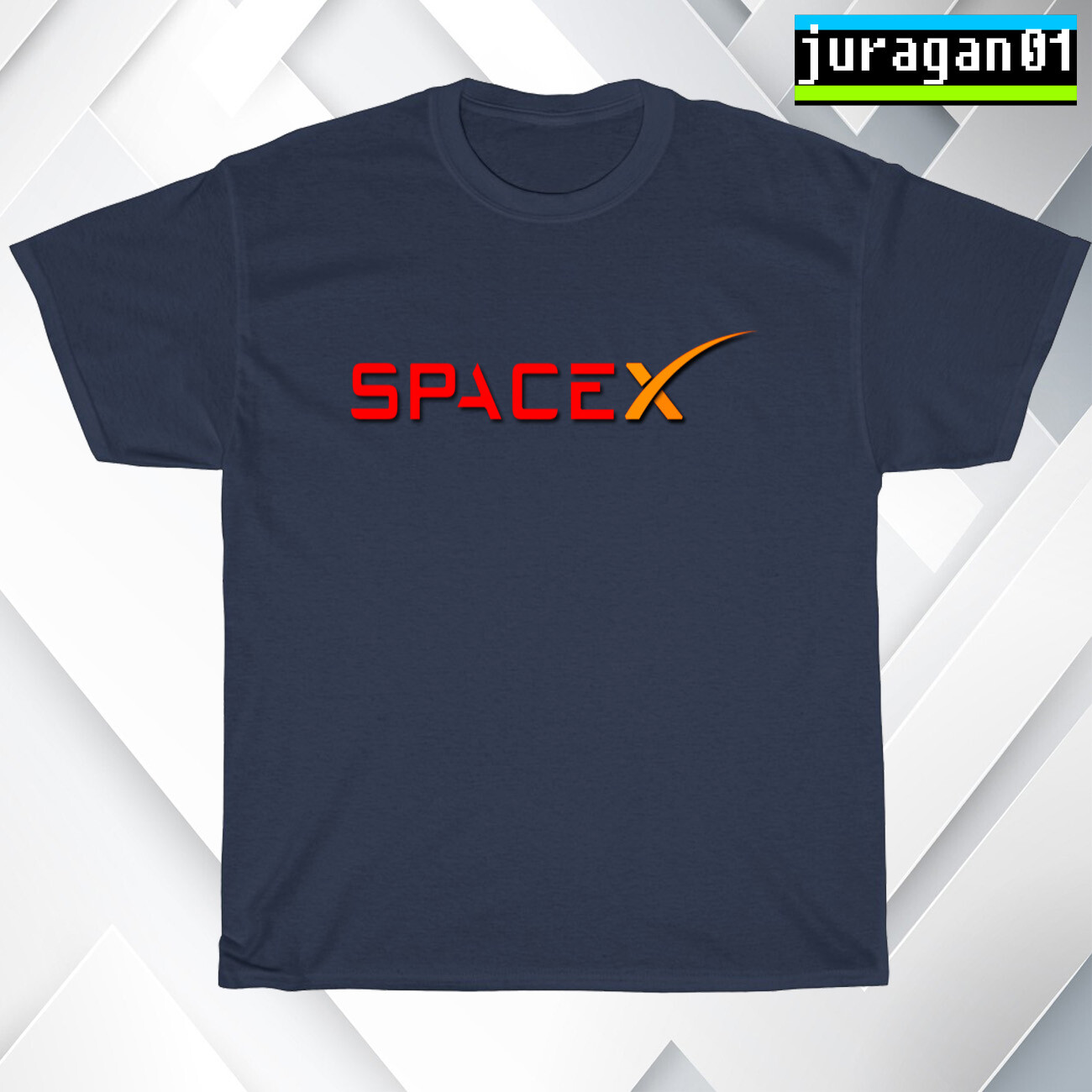 New SpaceX Logo Black/Navy/Sport Grey/White Men's T-Shirt S-5XL gallery