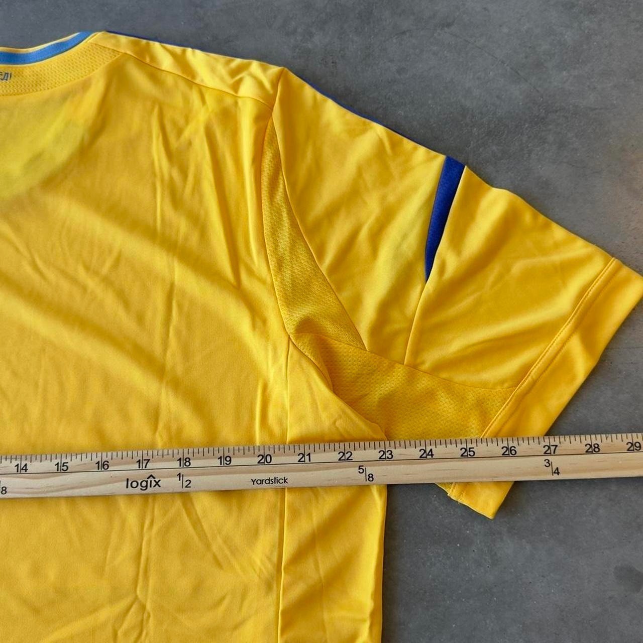 UKRAINE 2012 2013 HOME FOOTBALL SHIRT SOCCER JERSEY ADIDAS X11627 SIZE XL gallery