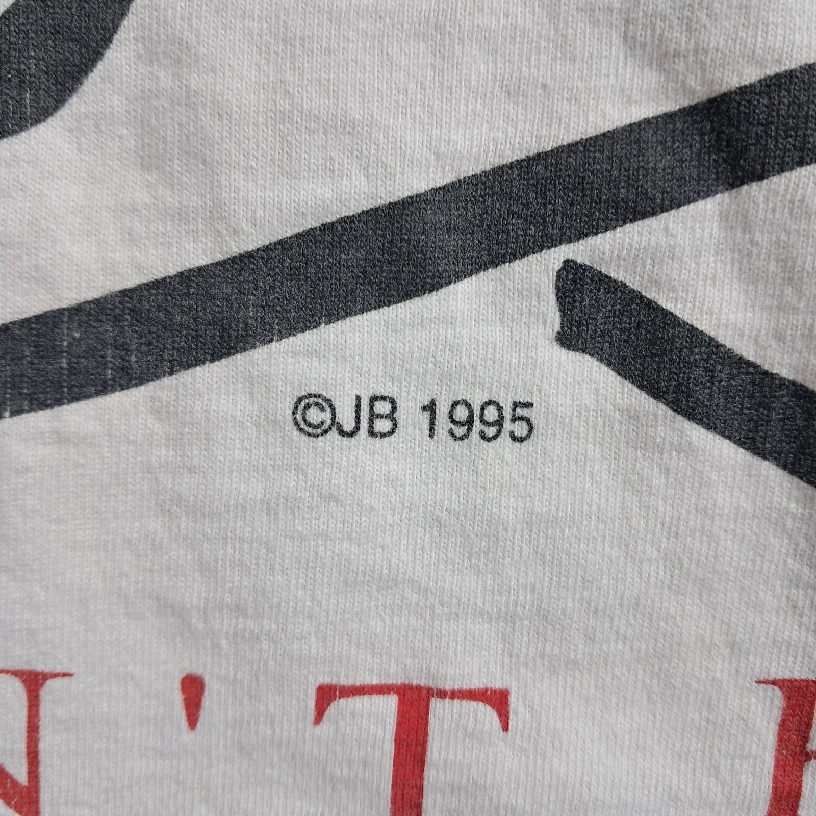 Vintage 1995 Dont Know Dont Care Single Stitch T-Shirt Men's XL gallery