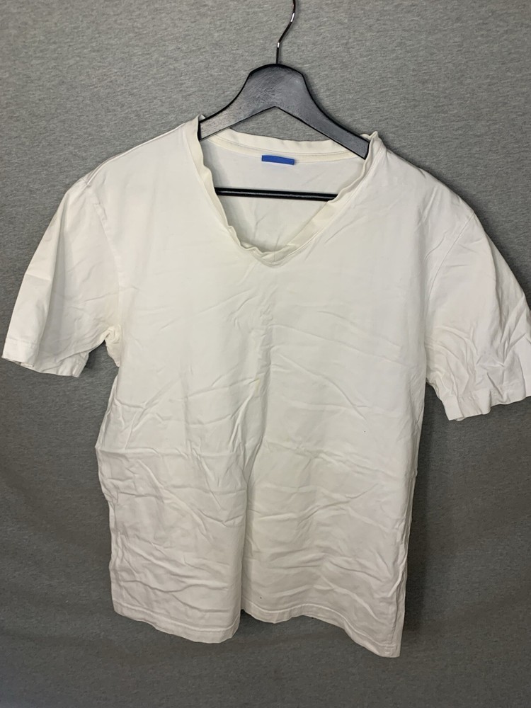 CityLAB Men’s Premium Cotton white Crew Tee Shirt (Size Large) short sleeve