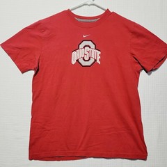 State football basketball Nike Red Nice Adult Medium T-shirt Ohio