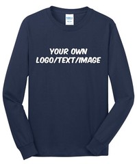Ink Stitch Design Your Own Custom Cotton Long Sleeve Shirt