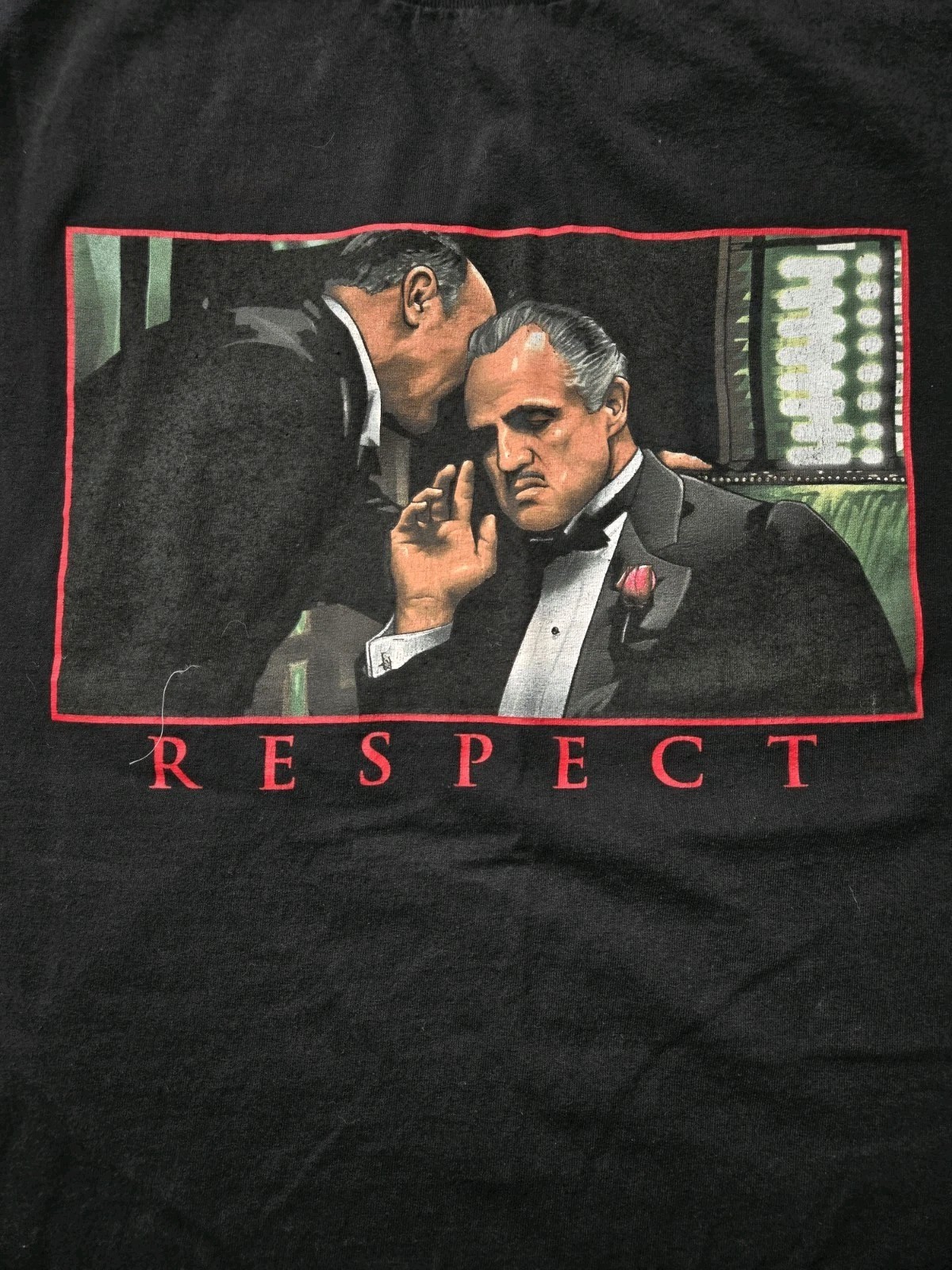 Mens Black DGK Godfather Respect Graphic Tshirt Sz 2XL gallery