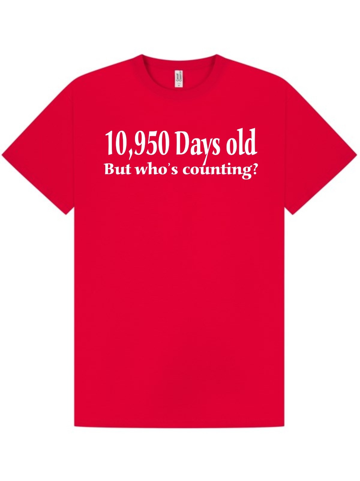 30th BIRTHDAY T-shirt / TeeShirt / 10950 Days Old / Funny / Xmas / Party /Size M gallery