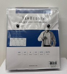 Van Heusen Men’s L/G (42-44) Classic Cotton Crew Neck Tees 3 Pack