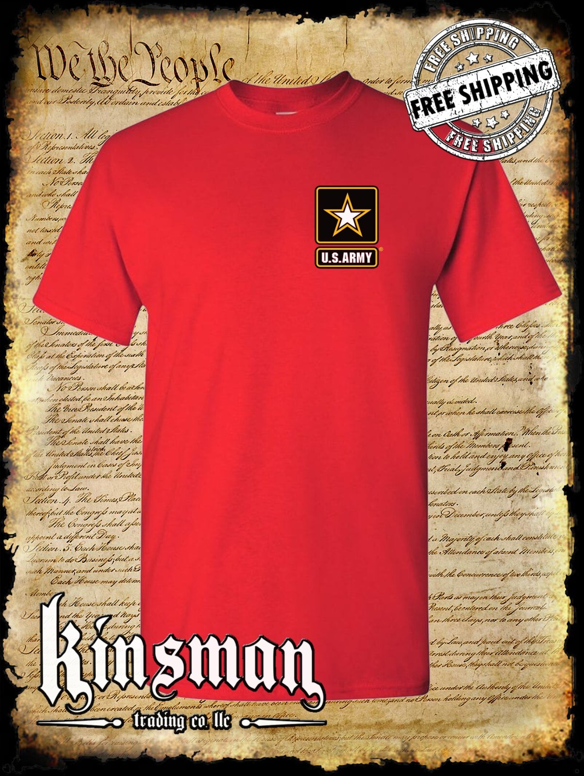 US Army Logo Crest T-Shirt / United States of America Military Official Licensed gallery